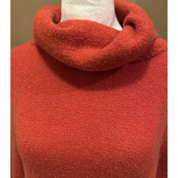 Anthropologie Akemi Kin Women's Turtleneck Burnt Orange Fringe Bottom Size XS - Picture 2 of 7
